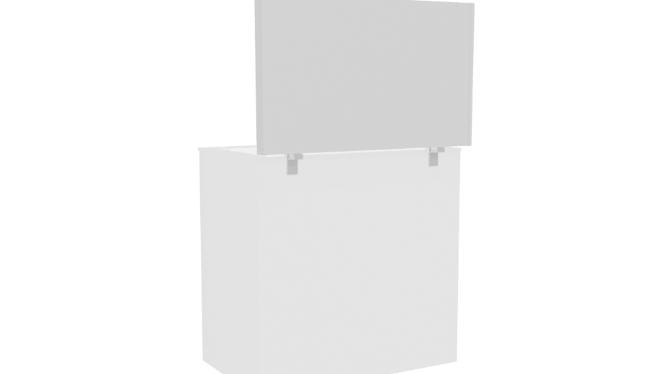 Compact Chest Freezer 3D Model - Professional 3D Model Render 4