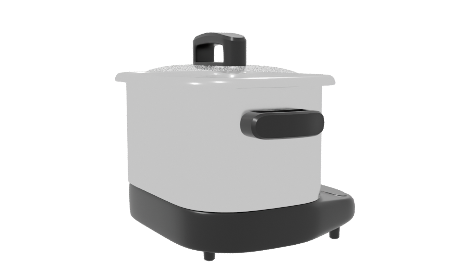 Stylish Multi-Cooker 3D Model - Professional 3D Model Render 7