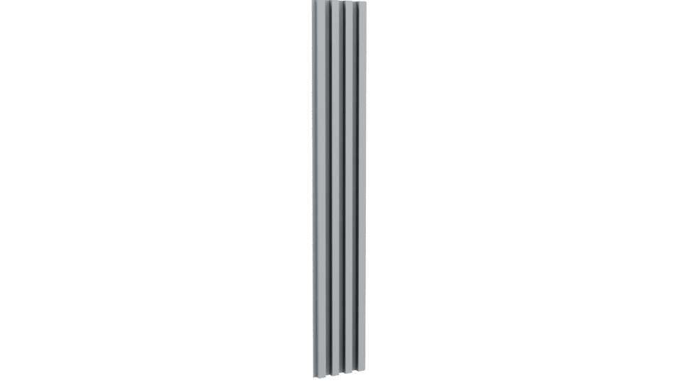 Vertical Slatted Wall Panel Model - Professional 3D Model Render 4