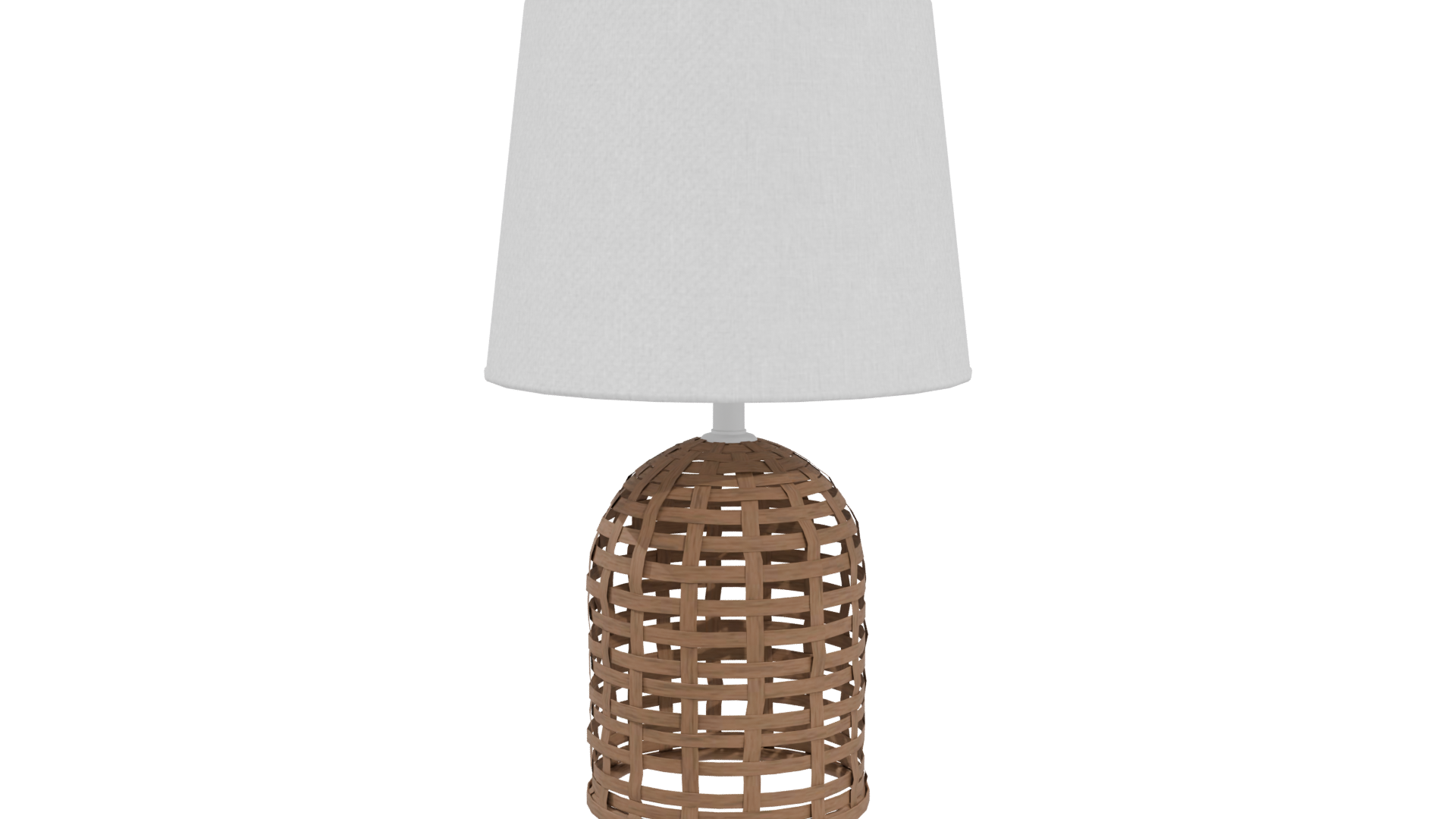 Stylish Wicker Table Lamp 3D - Professional 3D Model Render 4