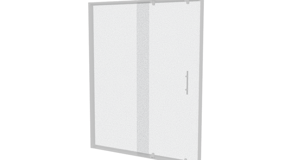 Frameless Glass Shower Door 3D - Professional 3D Model Render 6