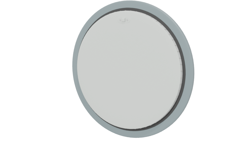Contemporary Circular Mirror 3D - Professional 3D Model Render 6