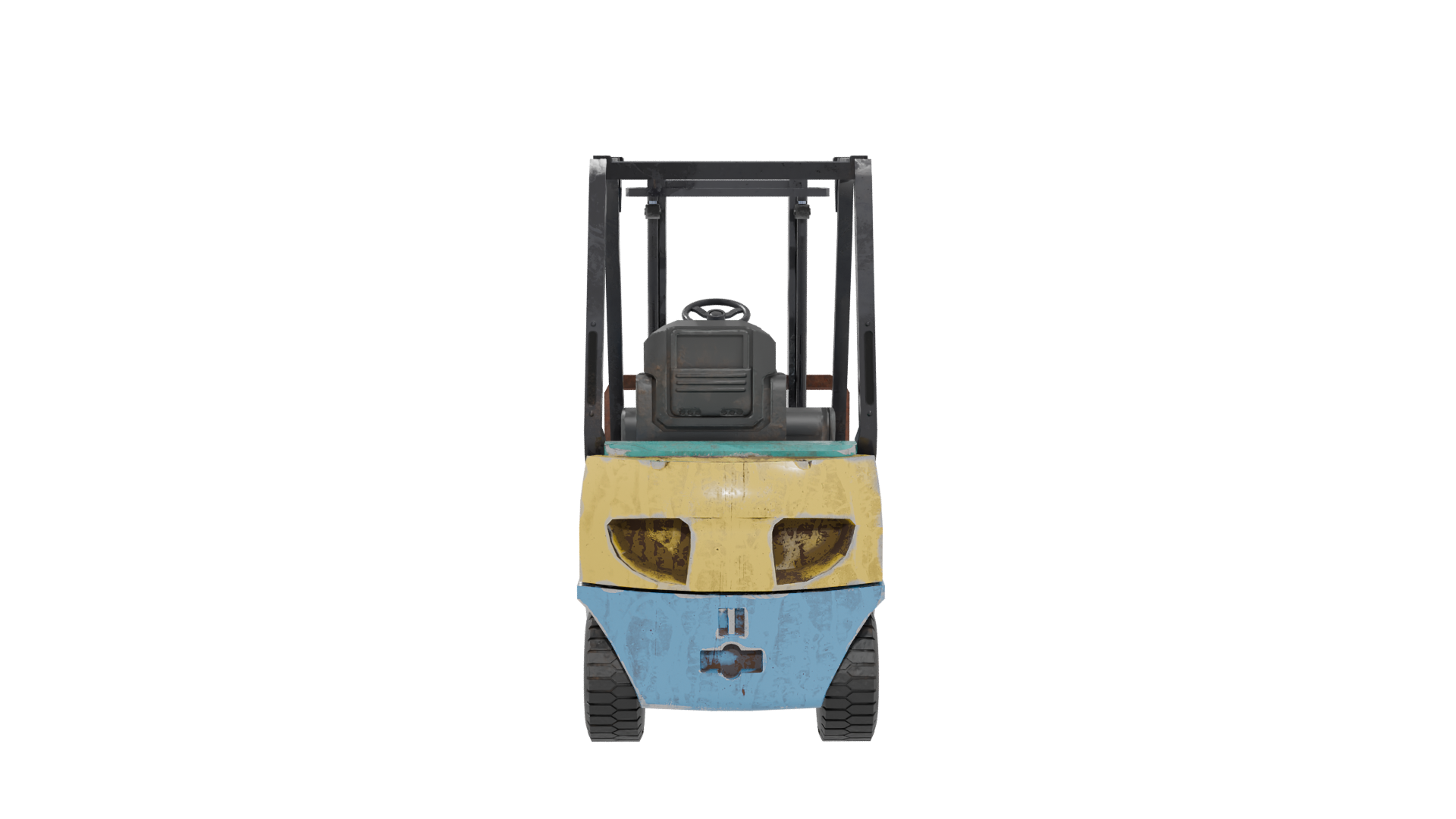 Industrial Forklift 3D Model - Professional 3D Model Render 5