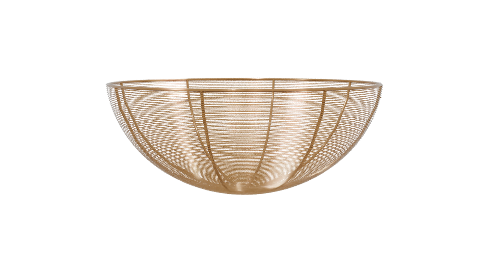 Elegant Wire Fruit Bowl 3D Model - Professional 3D Model Render 7