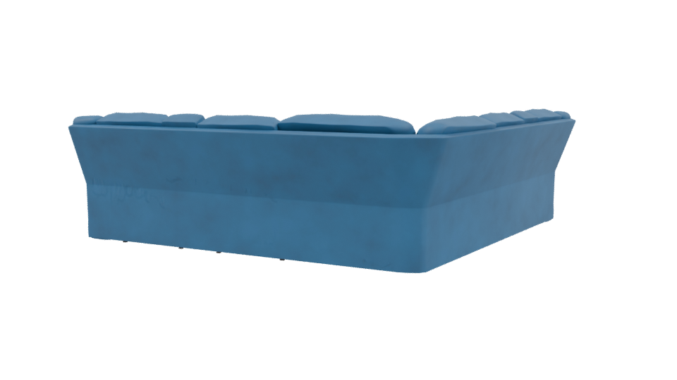 Contemporary Sectional Sofa 3D Model - Professional 3D Model Render 3