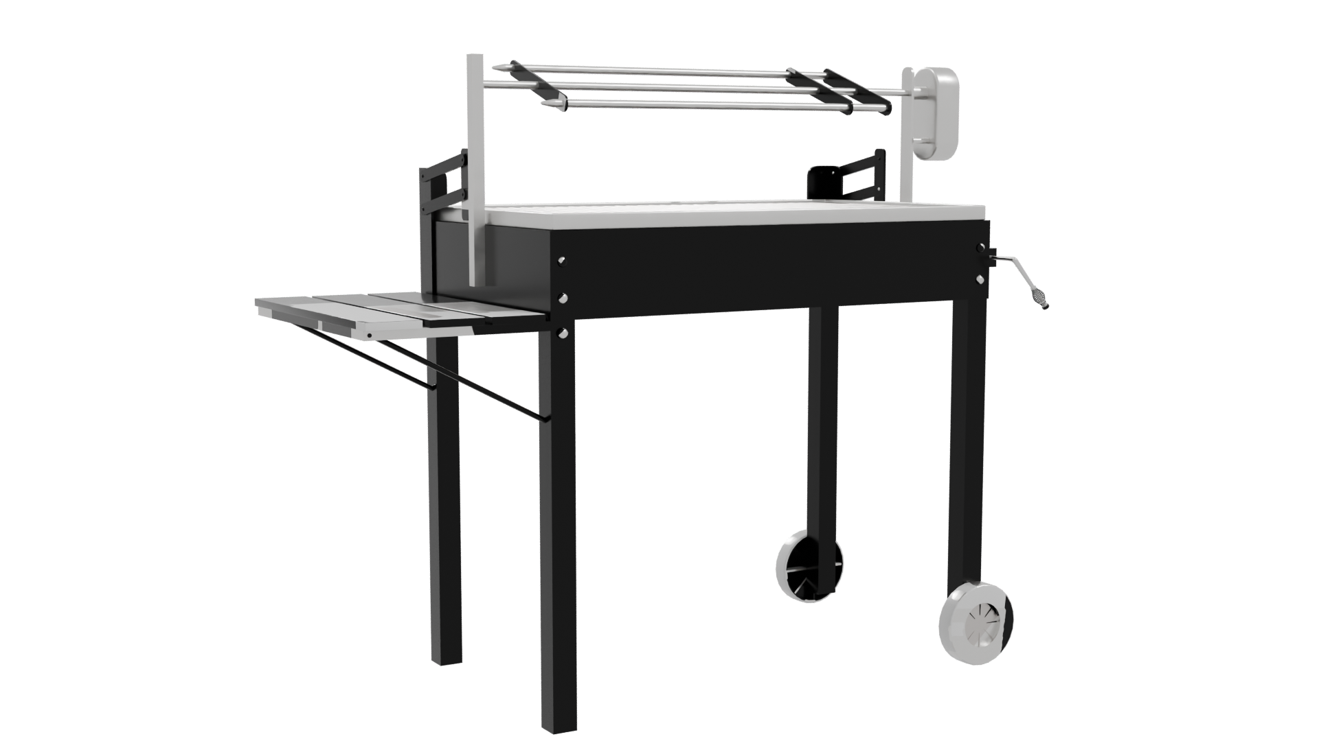 High-Quality Outdoor Grill 3D Model - Professional 3D Model Render 10