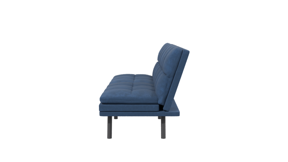 Stylish Blue Sofa 3D Model - Professional 3D Model Render 2