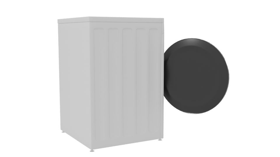 Realistic Household Washing Machine 3D - Professional 3D Model Render 7