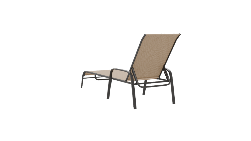 Stylish Outdoor Lounger Model - Professional 3D Model Render 7