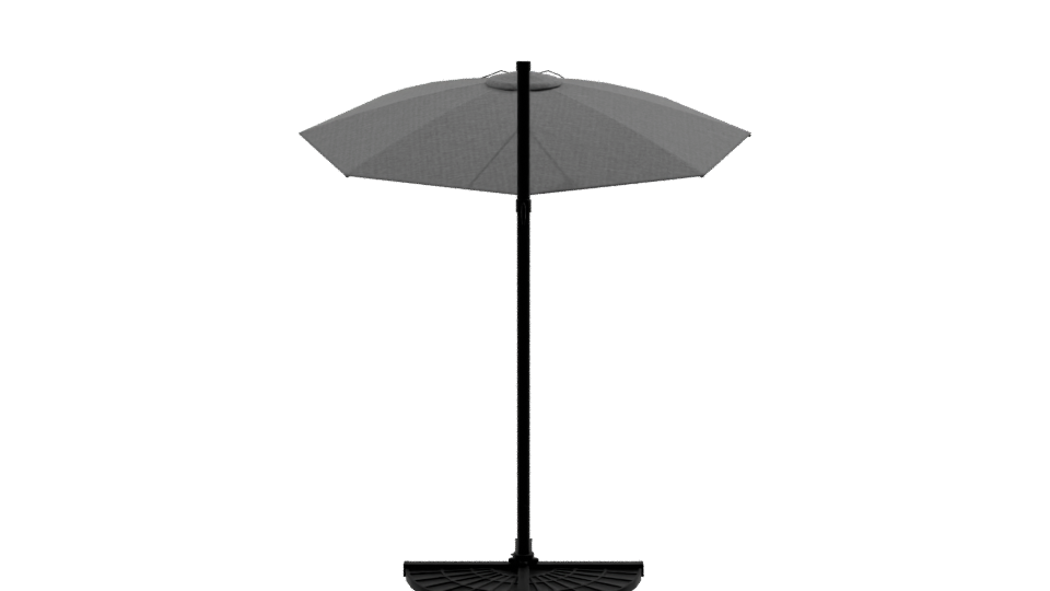 Stylish Outdoor Patio Umbrella 3D Model - Professional 3D Model Render 8