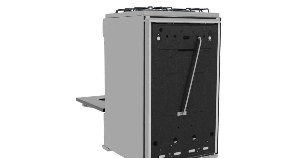 Gas Range Oven 3D Model - Professional 3D Model Render 4
