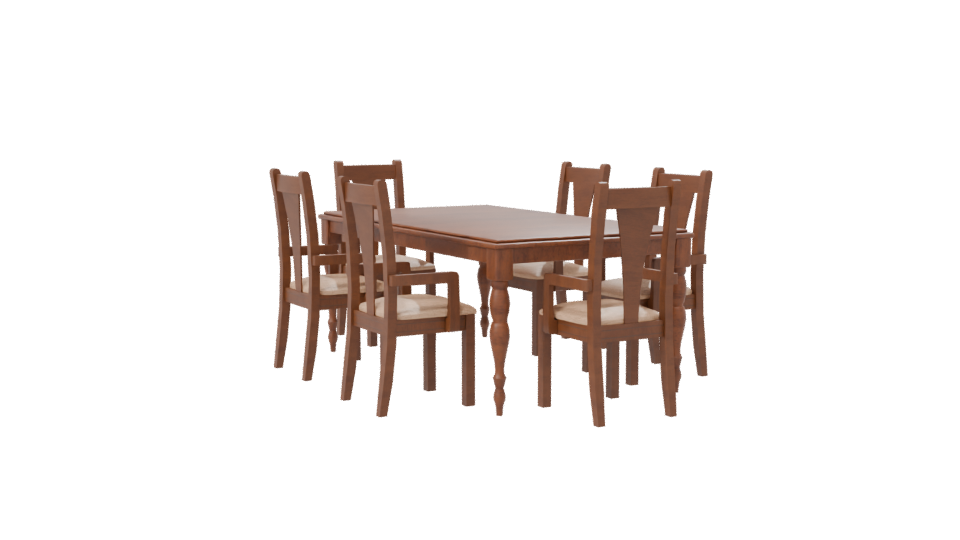 New Fiorentina Dining Set 3D - Professional 3D Model Render 7