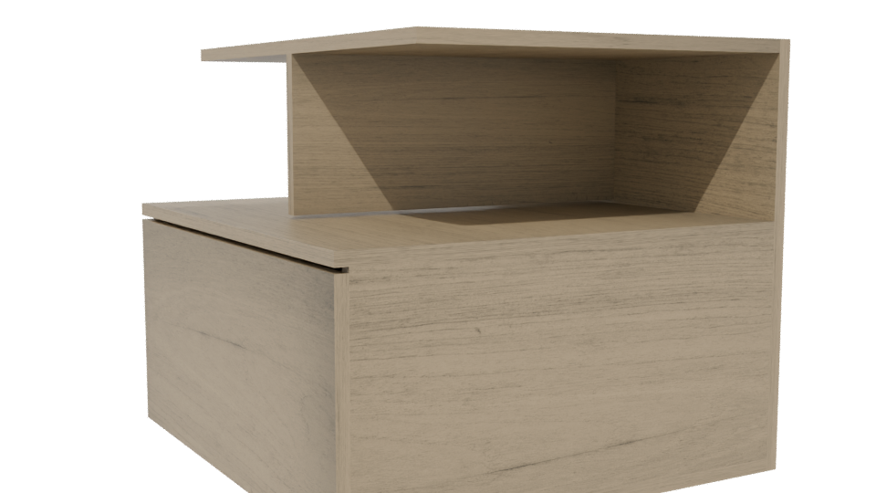 Minimalist Wooden Coffee Table 3D Model - Professional 3D Model Render 13