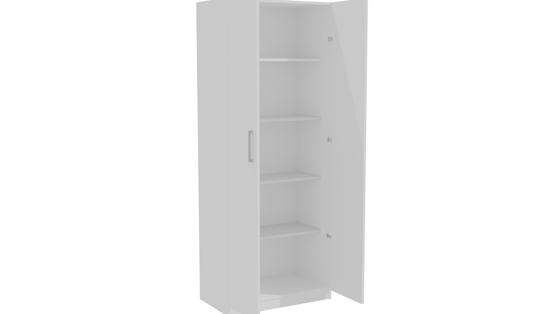 Minimalist Tall Storage Cabinet 3D - Professional 3D Model Render 10
