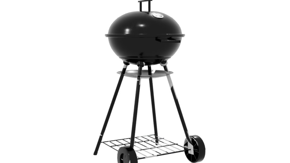 Stylish Outdoor Charcoal Grill 3D - Professional 3D Model Render 7