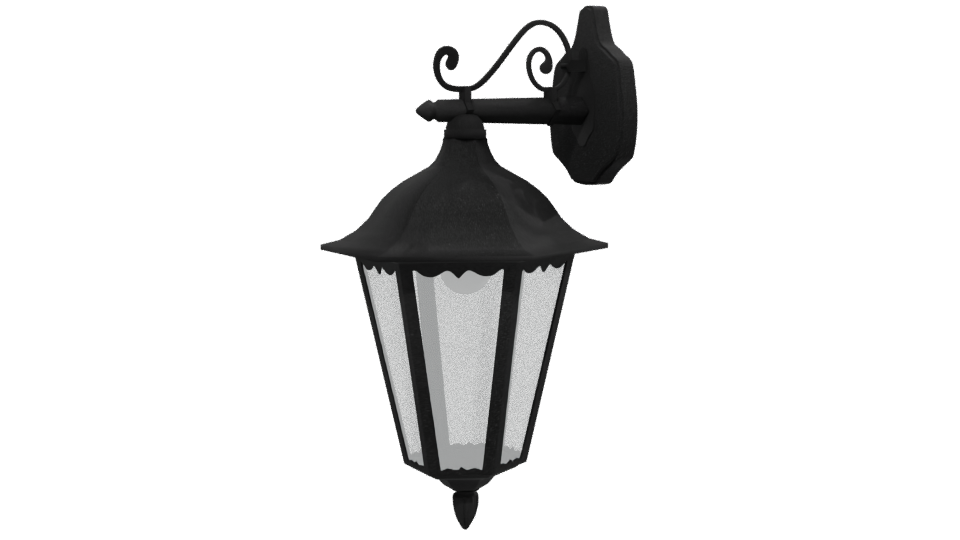 Elegant Wall-Mounted Lantern 3D - Professional 3D Model Render 13