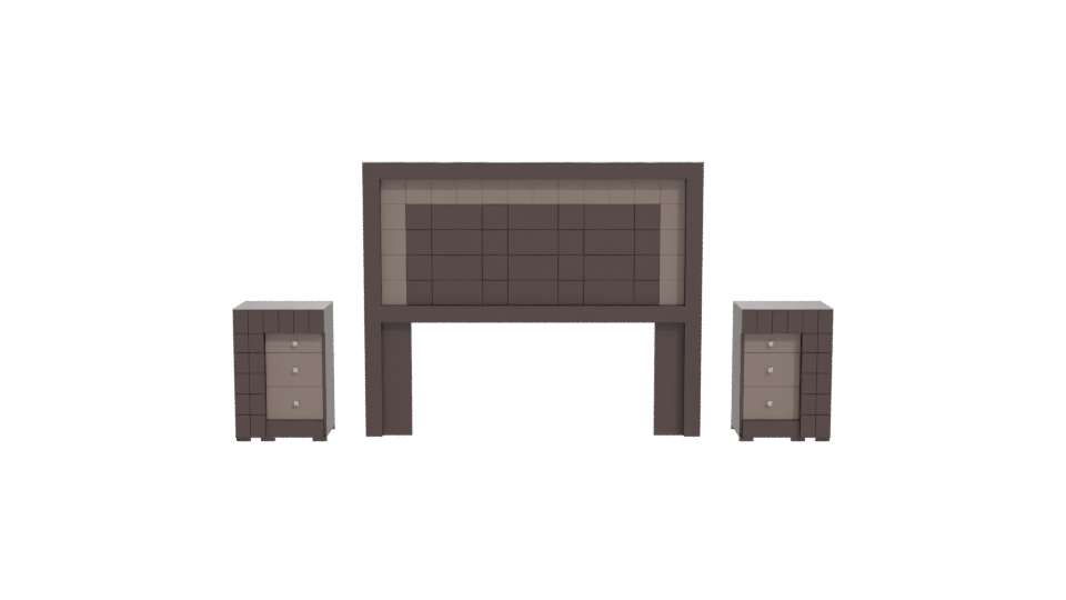 Stylish Bedroom Furniture Set 3D - Professional 3D Model Render 11