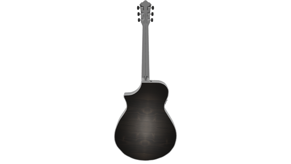 Stylized Acoustic Guitar Model 3D - Professional 3D Model Render 5