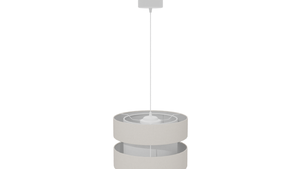 Beige Modern Pendant Lamp 3D - Professional 3D Model Render 6