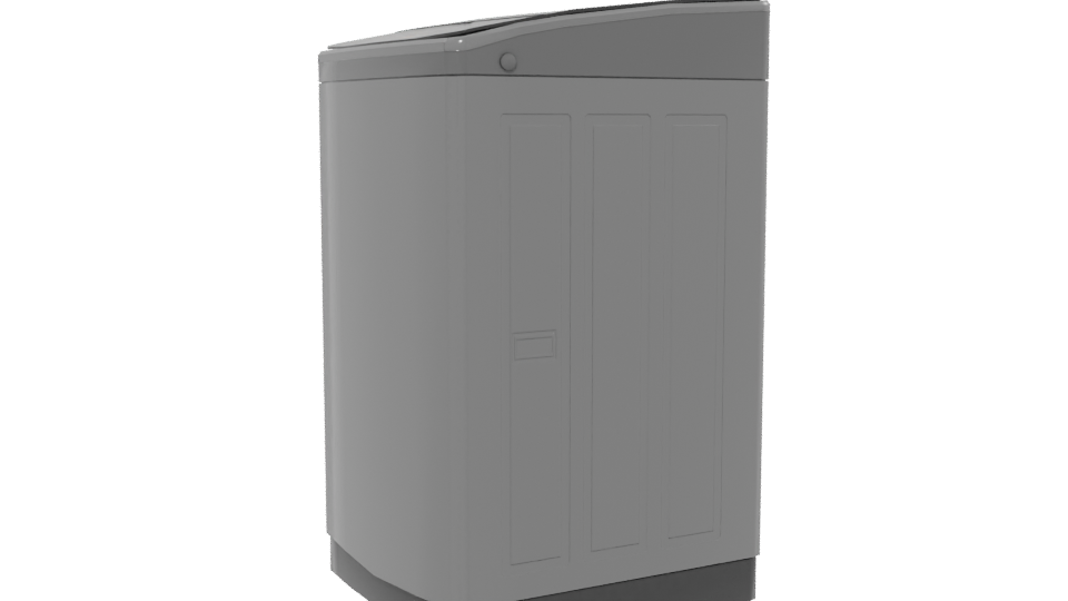 Stylish Top-Load Washing Machine 3D - Professional 3D Model Render 13