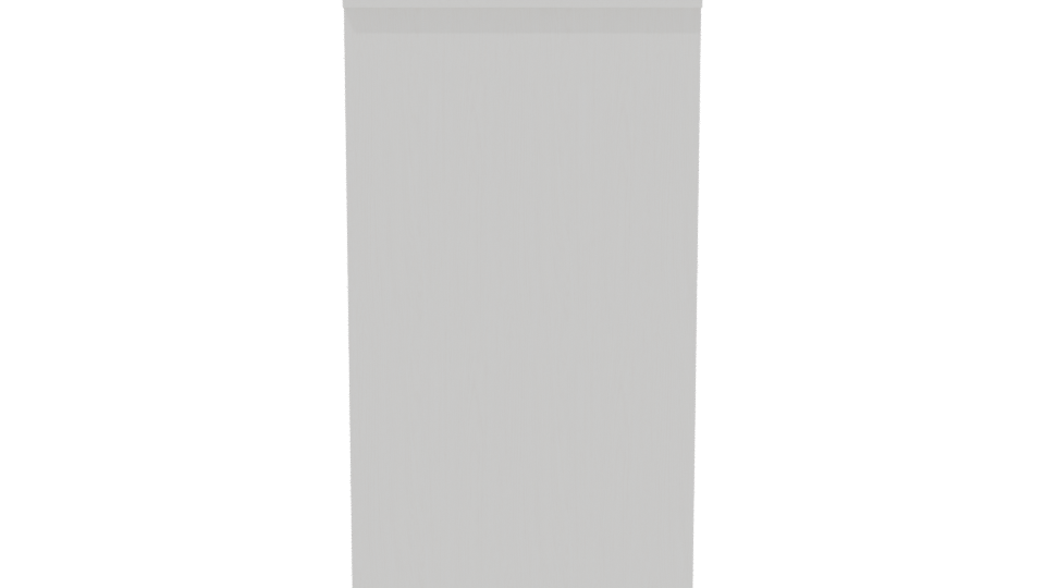 Minimalist White Office Desk 3D Model - Professional 3D Model Render 8