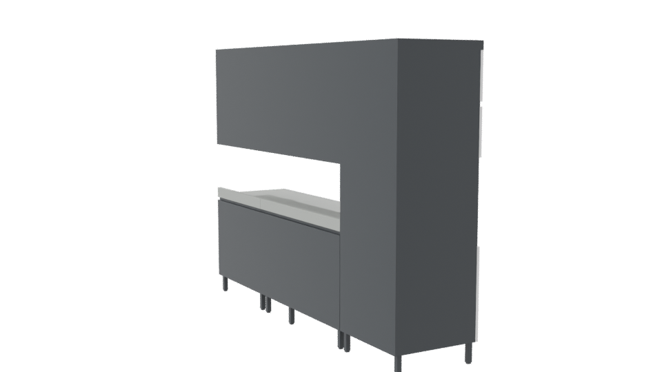 Contemporary Modular Kitchen Cabinet 3D - Professional 3D Model Render 7