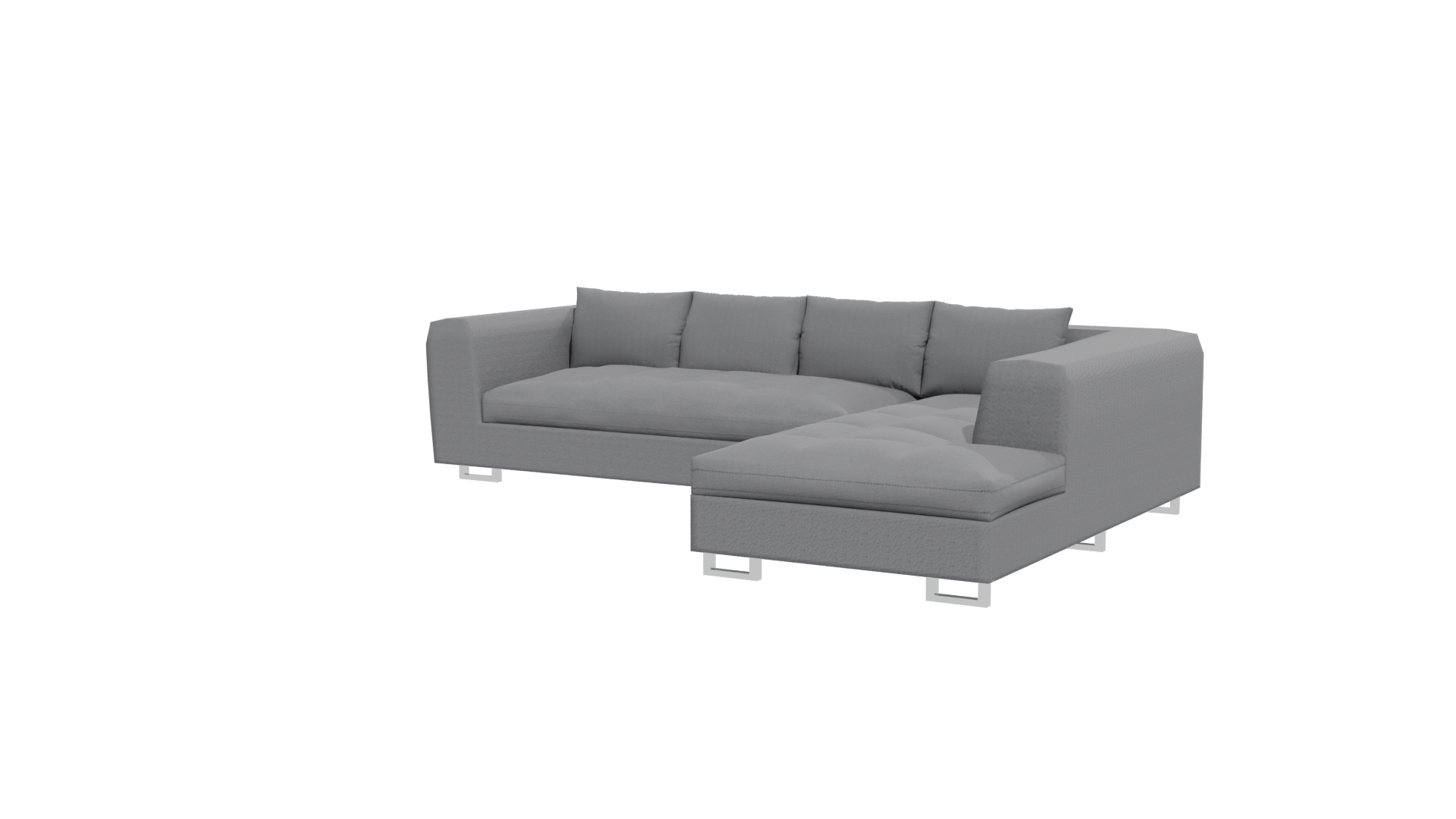 Modern Sectional Sofa 3D Model - Professional 3D Model Render 27