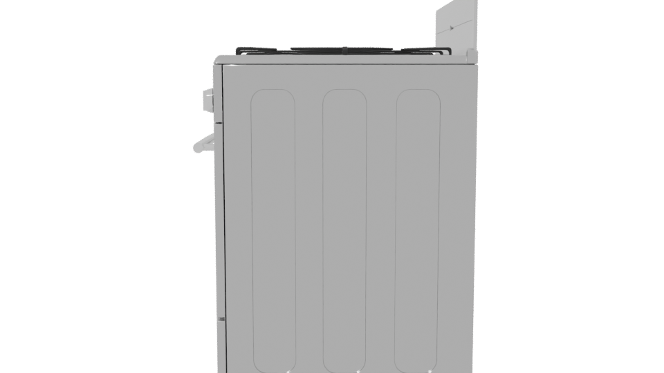 Stainless Steel Gas Range 3D - Professional 3D Model Render 2