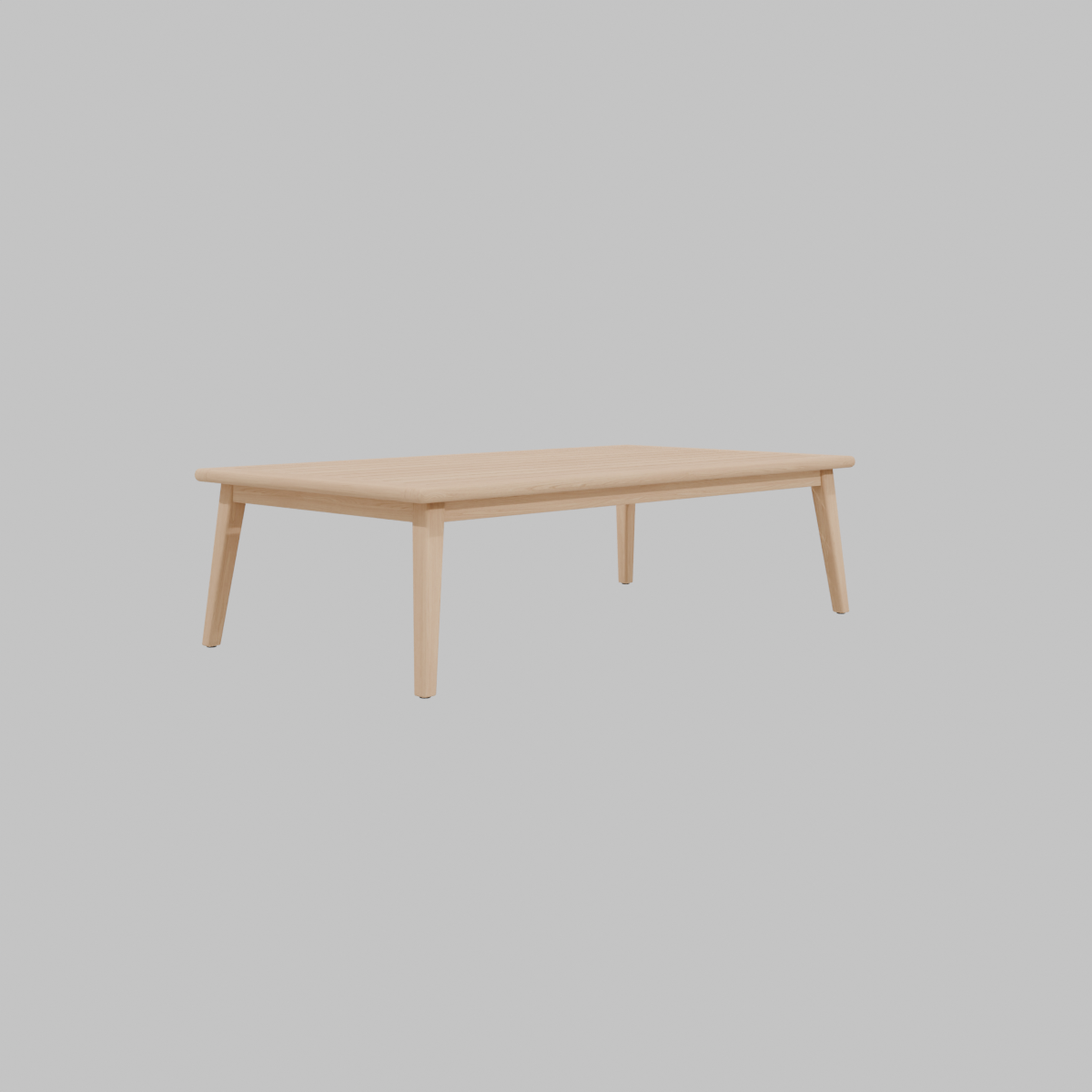 Sleek Modern Wooden Dining Table 3D Model - Professional 3D Model Render 13