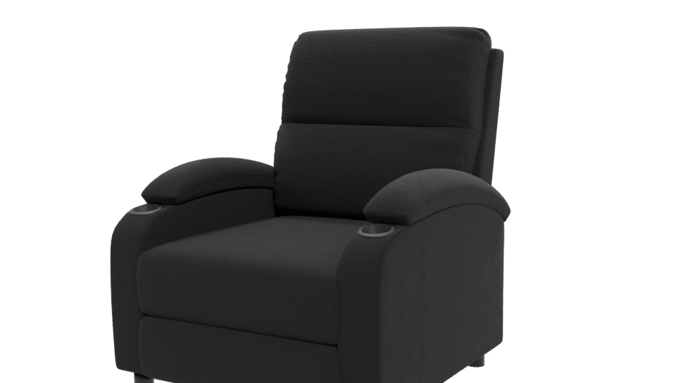 Stylish Reclining Chair 3D Model - Professional 3D Model Render 12