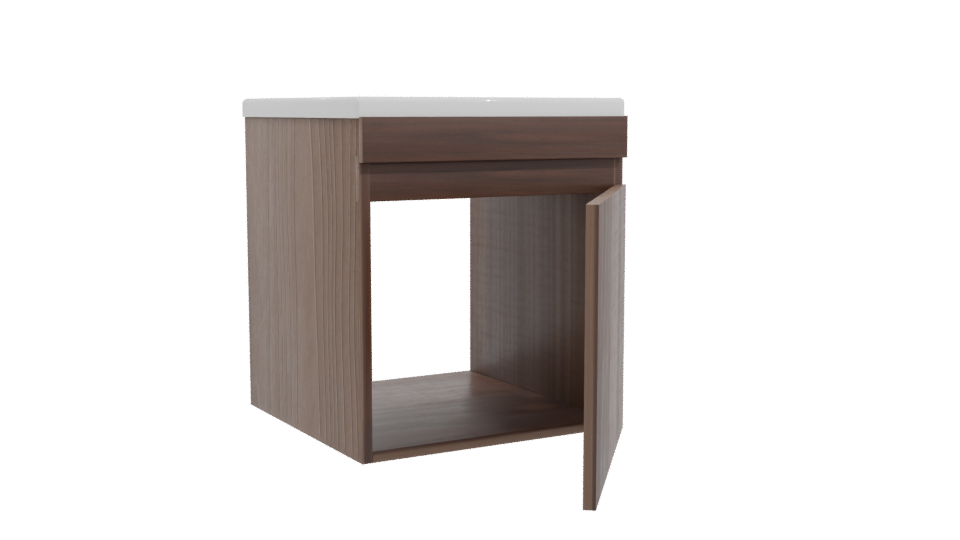 Stylish Wooden Storage Cabinet 3D - Professional 3D Model Render 10