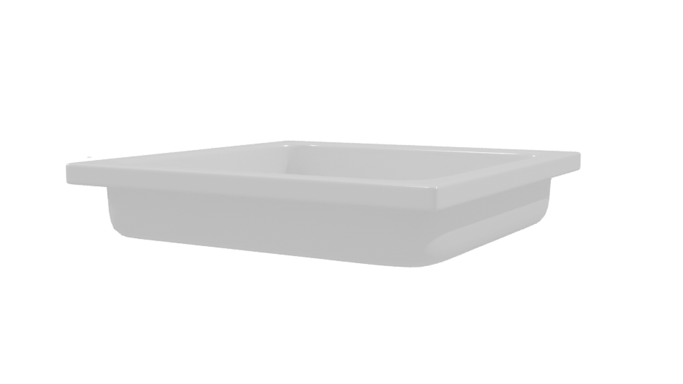 Contemporary Square Kitchen Sink 3D Model - Professional 3D Model Render 9