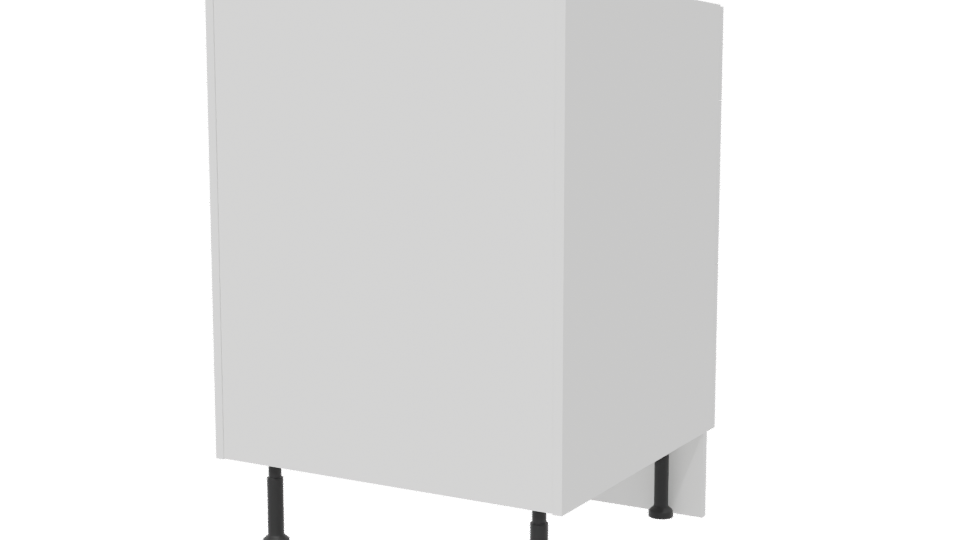 Minimalist 3-Drawer Storage Cabinet 3D Model - Professional 3D Model Render 6