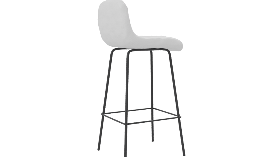 Stylish Modern Barstool 3D Model - Professional 3D Model Render 7