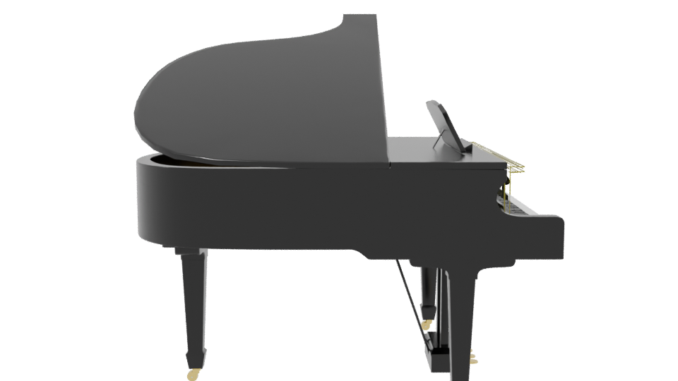 Elegant Grand Piano 3D Model - Professional 3D Model Render 8