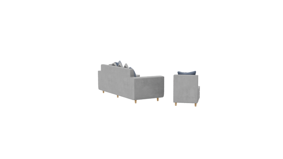 Living Room Sofa Set 3D - Professional 3D Model Render 7