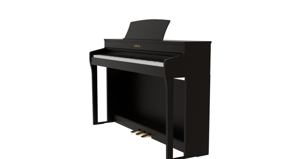 Stylish Digital Piano Model 3D - Professional 3D Model Render 13