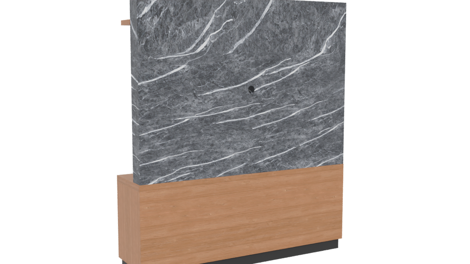 Modern Entertainment Center 3D - Professional 3D Model Render 4