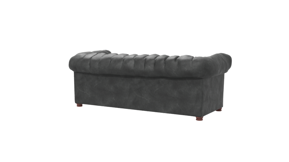 Classic Chesterfield Sofa Model - Professional 3D Model Render 6