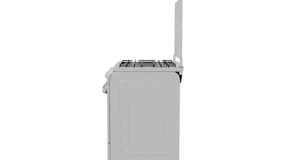 Modern Gas Stove 3D Model - Professional 3D Model Render 2