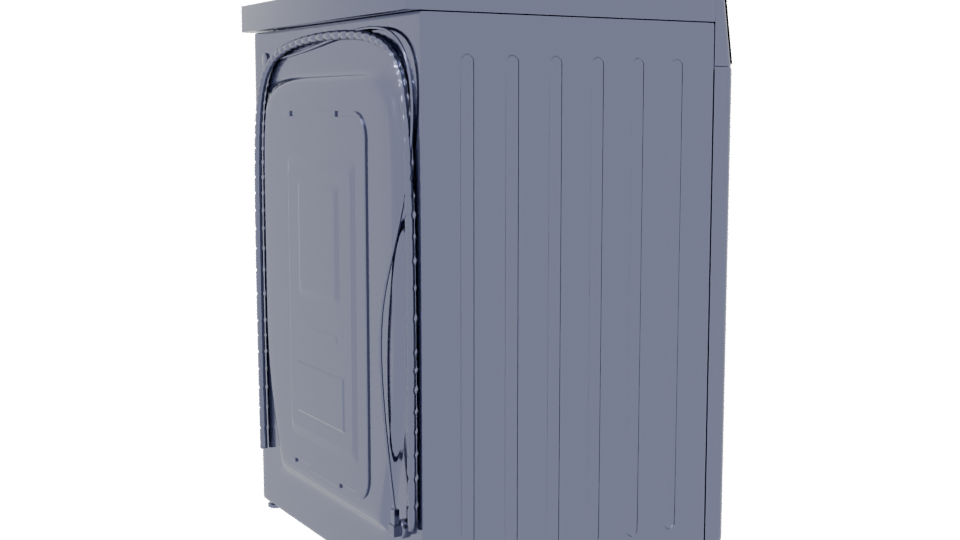 Modern Front-Loading Washing Machine 3D - Professional 3D Model Render 7