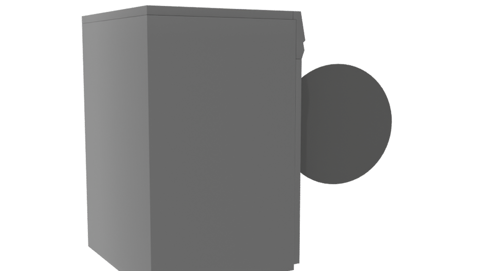 Modern Household Dryer 3D Model - Professional 3D Model Render 7