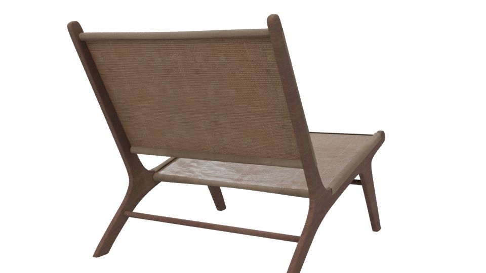 Stylish Minimalist Lounge Chair 3D - Professional 3D Model Render 6