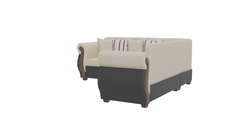 Elegant Corner Sofa 3D Model - Professional 3D Model Render 12