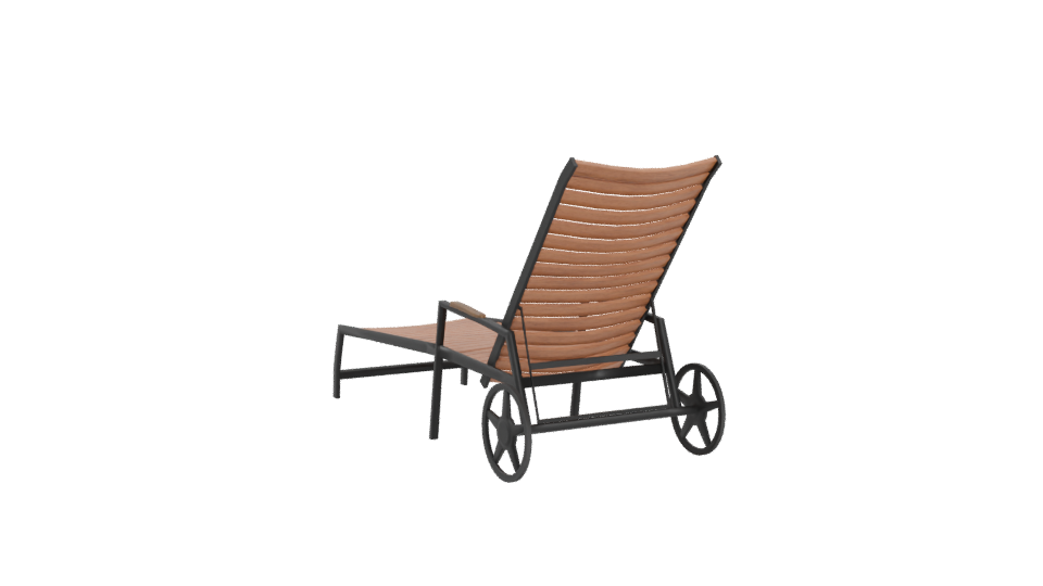 Reposera Flamingo Rueda Lounge Chair 3D - Professional 3D Model Render 4