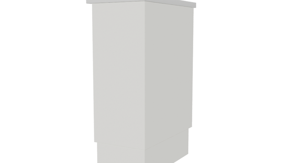 Stylish Modern Wall Shelf 3D - Professional 3D Model Render 6