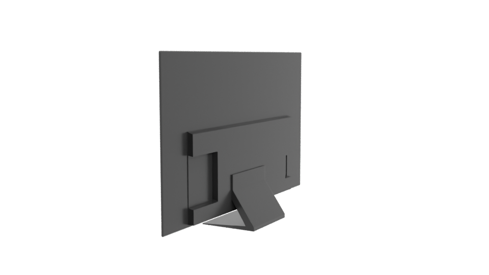 Sleek Modern TV Display 3D - Professional 3D Model Render 3