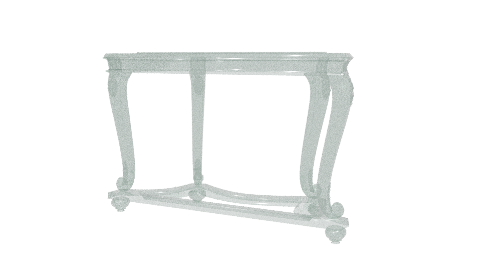 Elegant Vintage Console Table 3D - Professional 3D Model Render 6