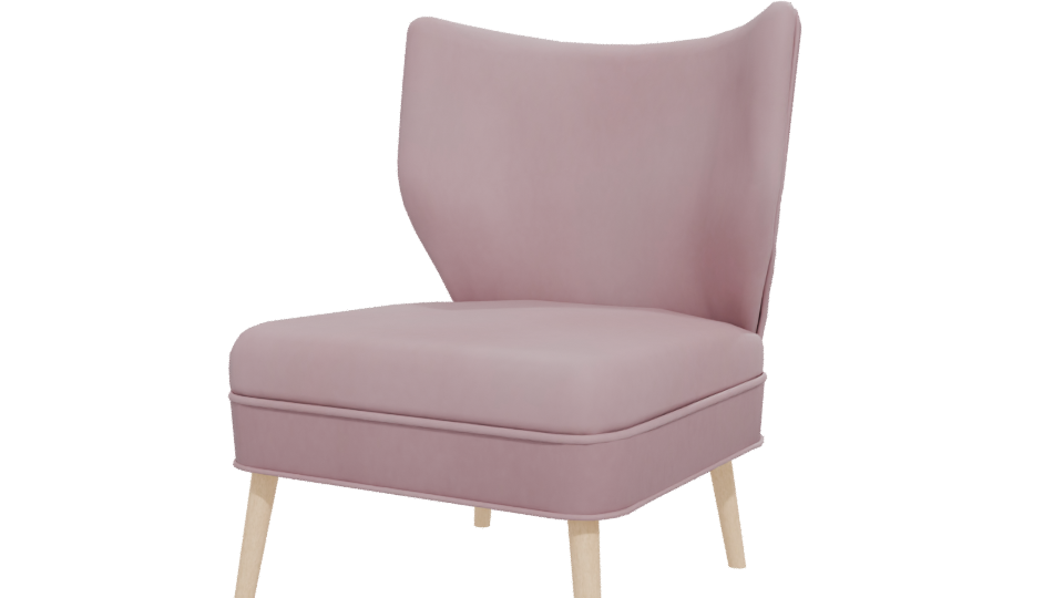 Stylish Modern Accent Chair 3D - Professional 3D Model Render 12