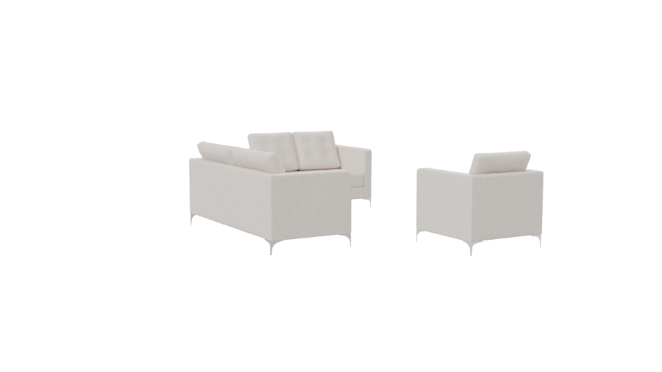 Elegant Modern Sofa Set 3D - Professional 3D Model Render 7
